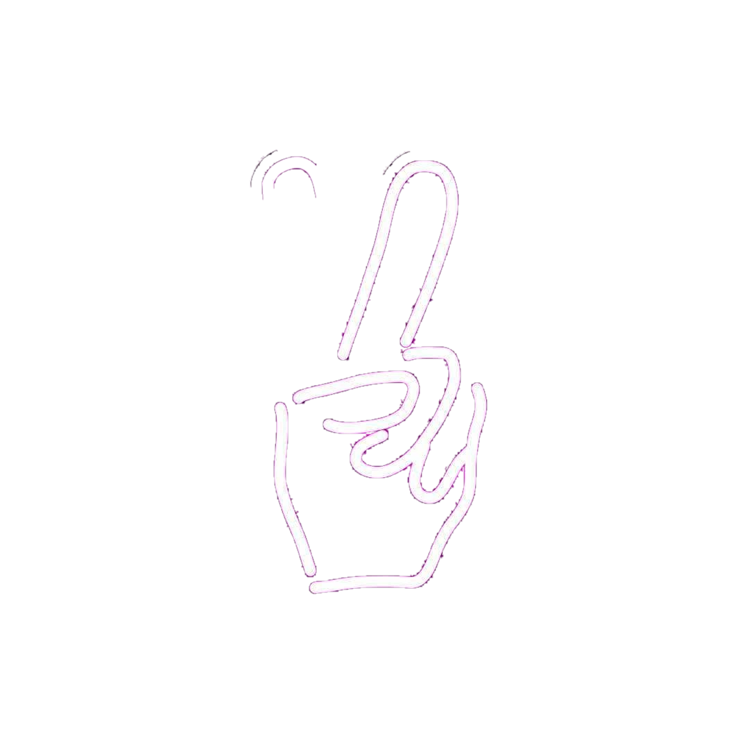 Neon Peace Sticker